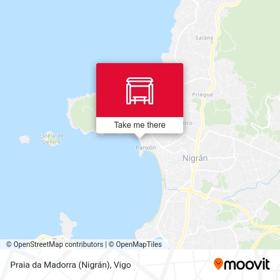 Praia da Madorra (Nigrán) map