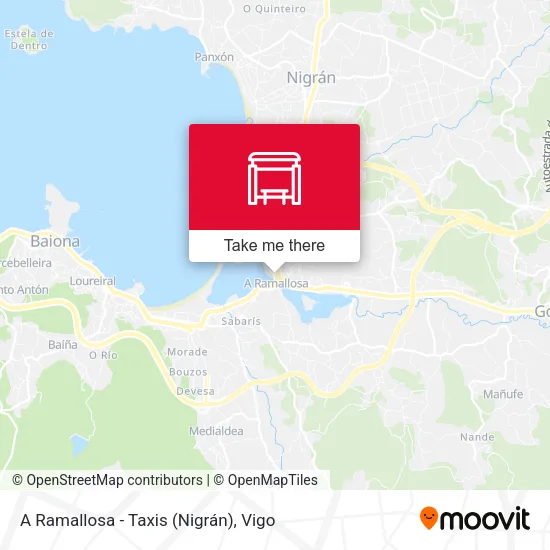 A Ramallosa - Taxis (Nigrán) map