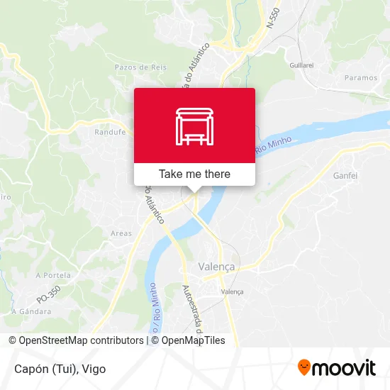 Capón (Tui) map
