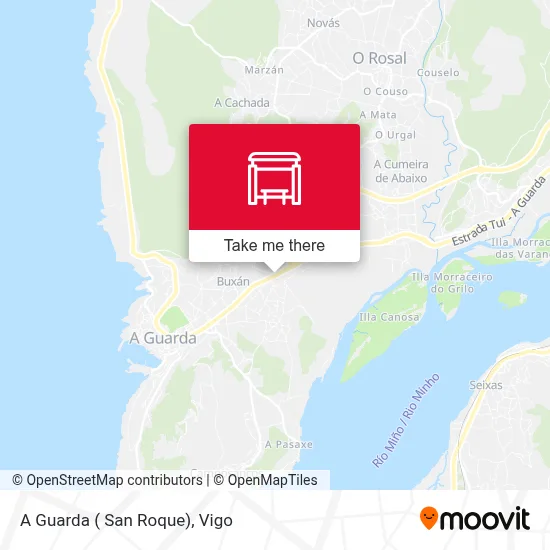 A Guarda ( San Roque) map