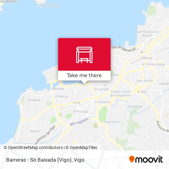 Barreras - Só Baixada (Vigo) map