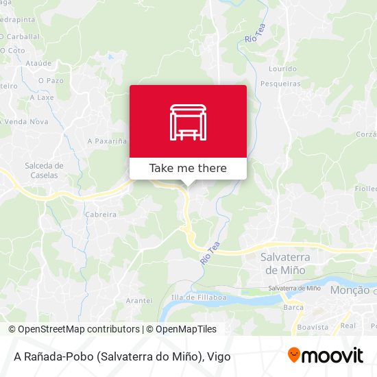 A Rañada-Pobo (Salvaterra do Miño) map