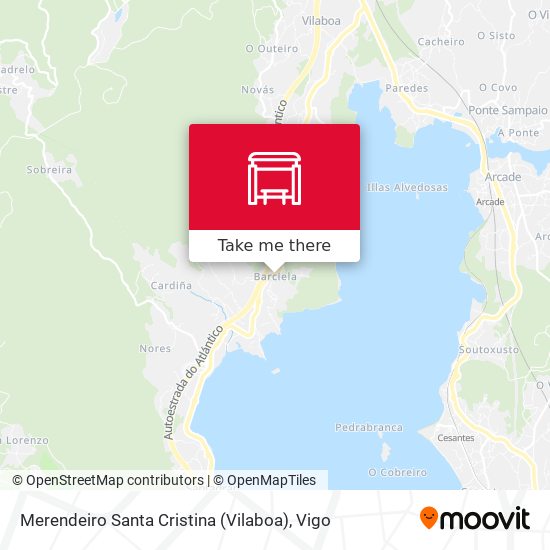 Merendeiro Santa Cristina (Vilaboa) map
