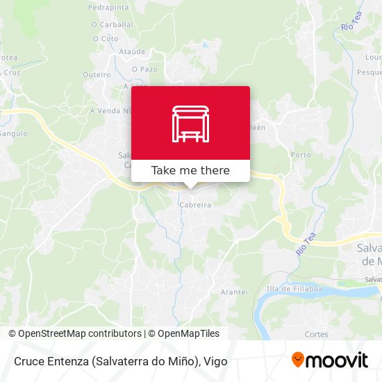 Cruce Entenza (Salvaterra do Miño) map