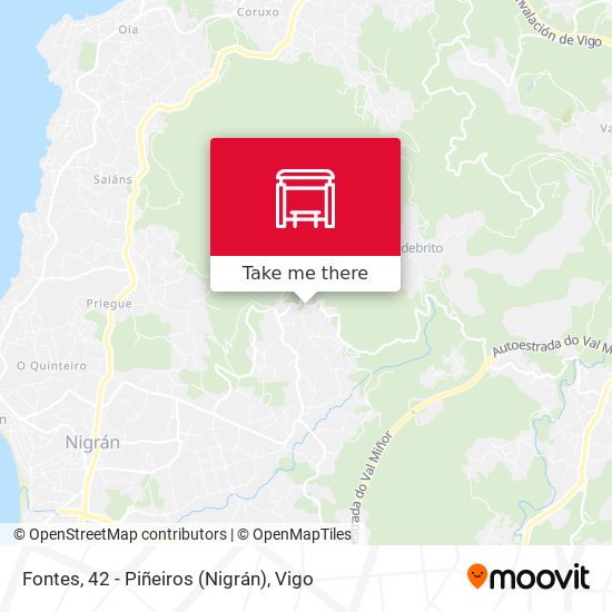 Fontes, 42 - Piñeiros (Nigrán) map