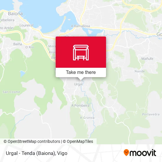 Urgal - Tenda (Baiona) map