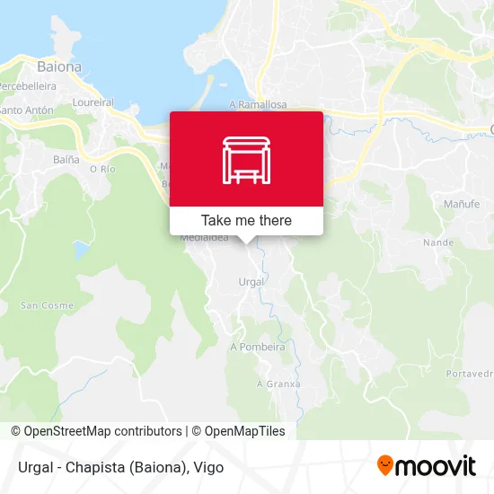 Urgal - Chapista (Baiona) map