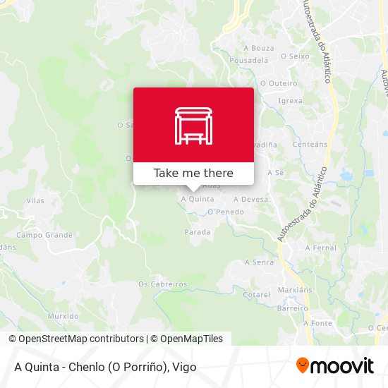 A Quinta - Chenlo (O Porriño) map