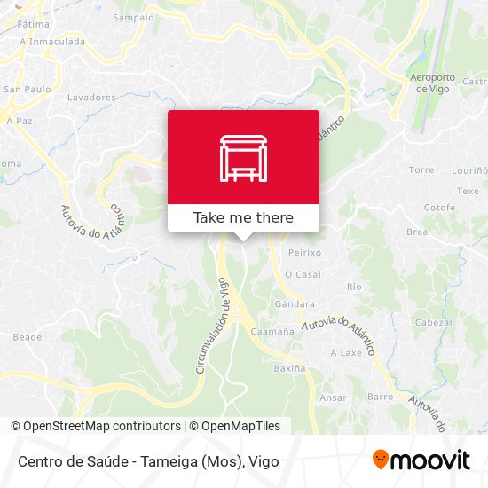 mapa Centro de Saúde - Tameiga (Mos)