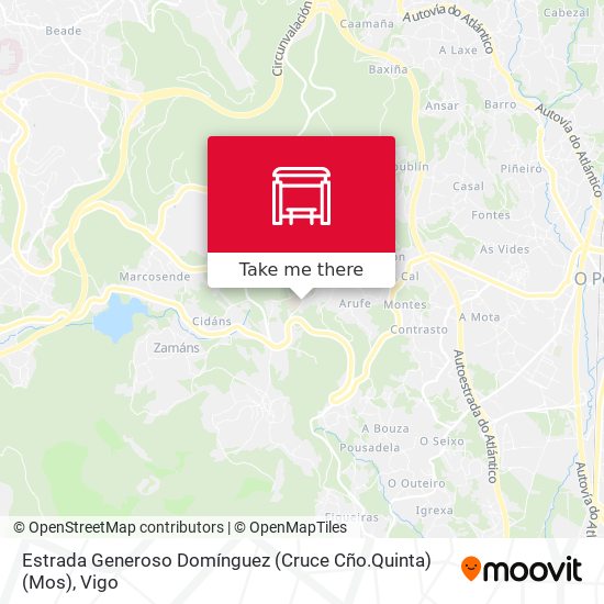 Estrada Generoso Domínguez (Cruce Cño.Quinta) (Mos) map