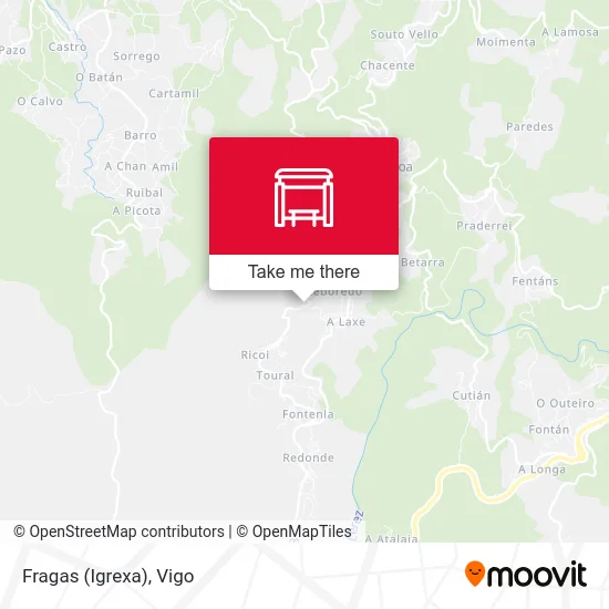 Fragas (Igrexa) map