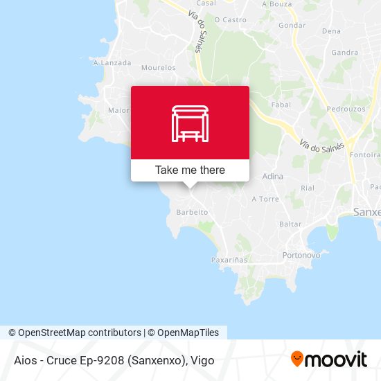 Aios - Cruce Ep-9208 (Sanxenxo) map