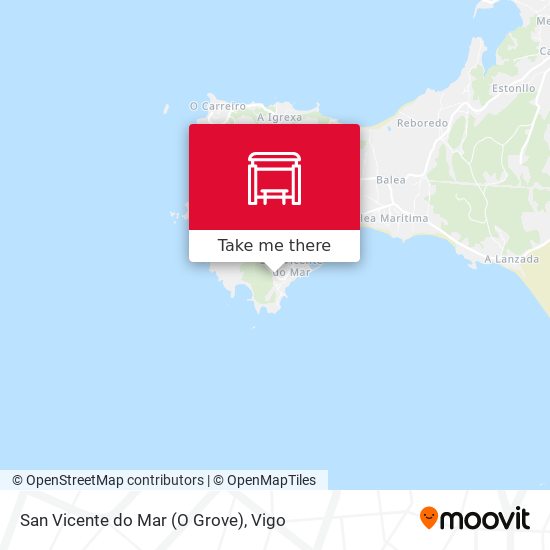 San Vicente do Mar (O Grove) map