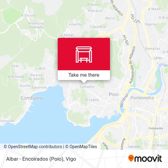 Albar - Encoirados (Poio) map