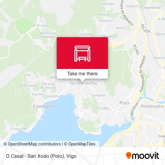 O Casal - San Xoán (Poio) map