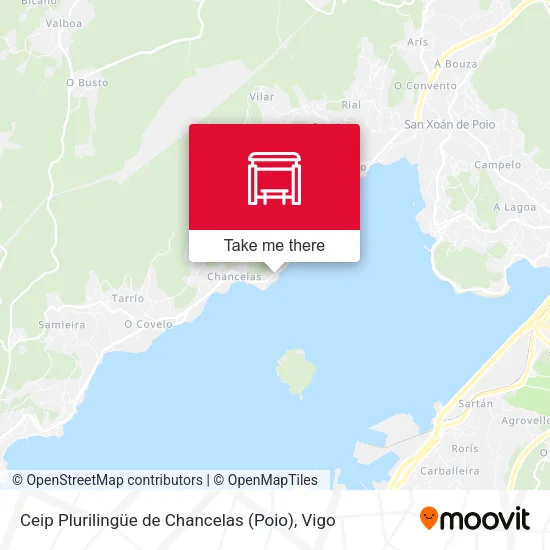mapa Ceip Plurilingüe de Chancelas (Poio)