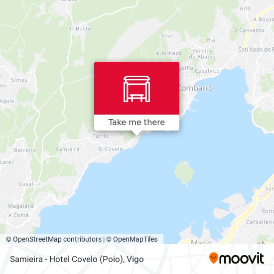 Samieira - Hotel Covelo (Poio) map