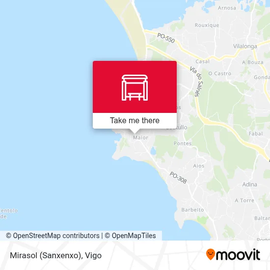 Mirasol (Sanxenxo) map