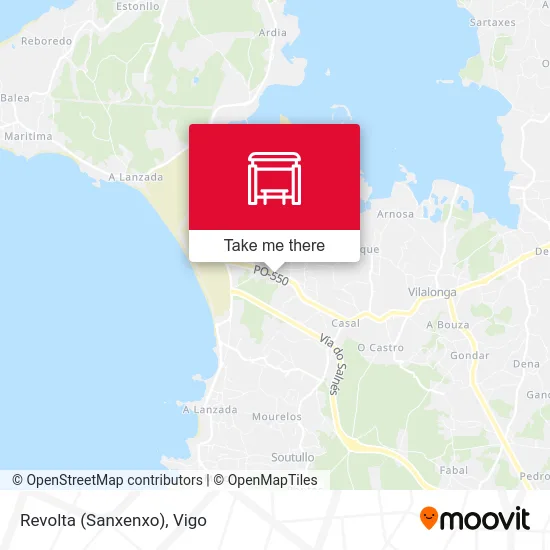 Revolta (Sanxenxo) map