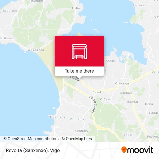 Revolta (Sanxenxo) map