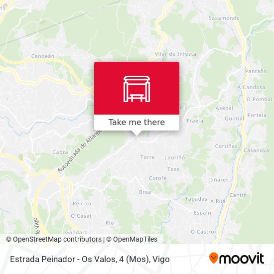 Estrada Peinador - Os Valos, 4 (Mos) map