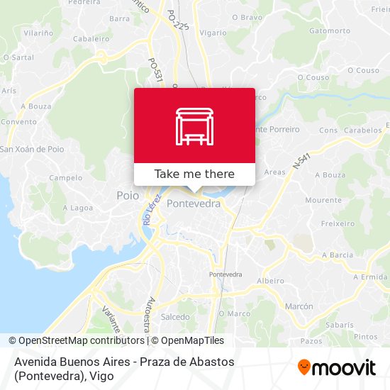 Avenida Buenos Aires - Praza de Abastos (Pontevedra) map