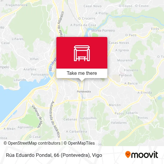 Rúa Eduardo Pondal, 66 (Pontevedra) map