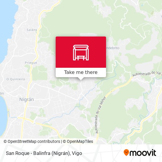San Roque - Balinfra (Nigrán) map