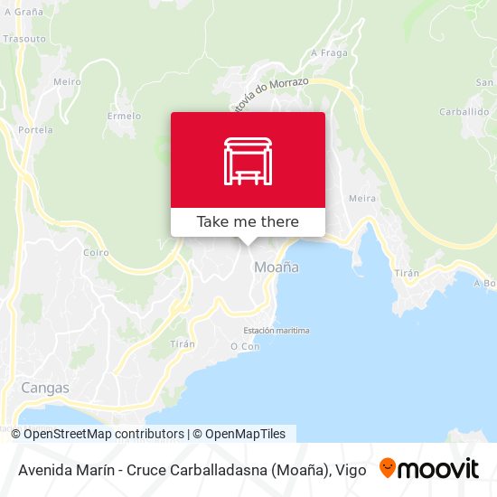 Avenida Marín - Cruce Carballadasna (Moaña) map