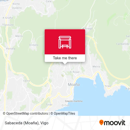 Sabaceda (Moaña) map