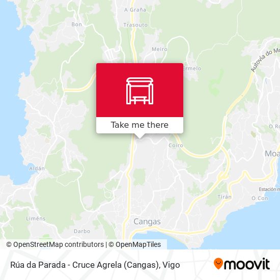 Rúa da Parada - Cruce Agrela (Cangas) map