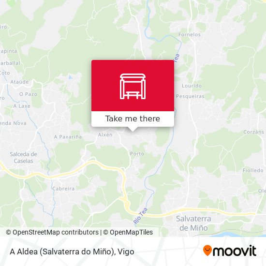A Aldea (Salvaterra do Miño) map