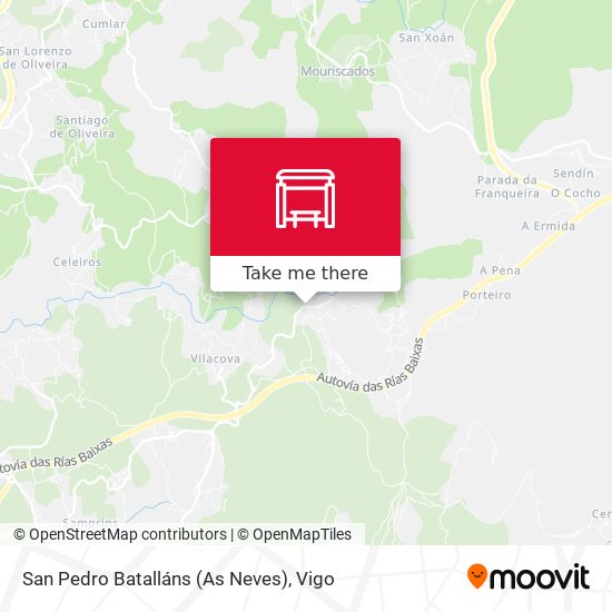 San Pedro Batalláns (As Neves) map