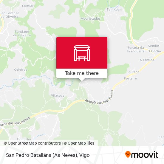 San Pedro Batalláns (As Neves) map