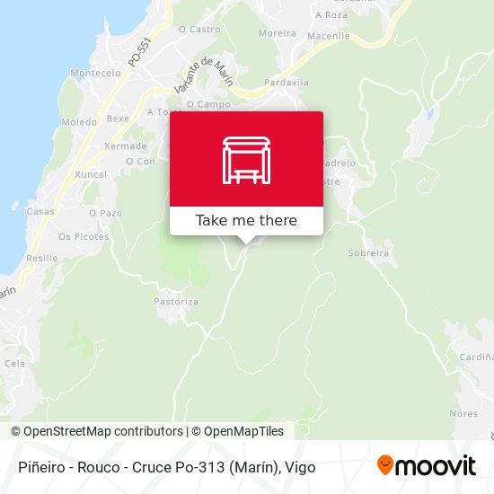 Piñeiro - Rouco - Cruce Po-313 (Marín) map