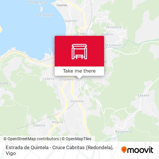 Estrada de Quintela - Cruce Cabritas (Redondela) map