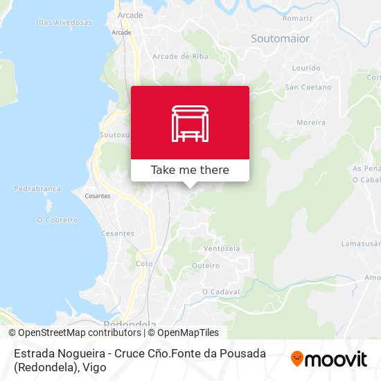 Estrada Nogueira - Cruce Cño.Fonte da Pousada (Redondela) map