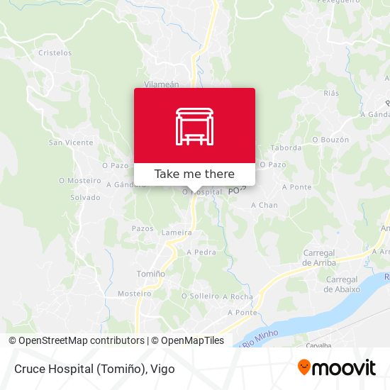 Cruce Hospital (Tomiño) map