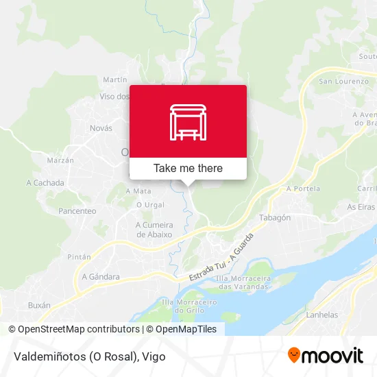 Valdemiñotos (O Rosal) map