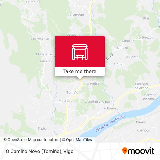 O Camiño Novo (Tomiño) map