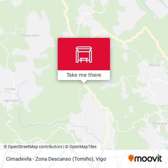 Cimadevila - Zona Descanso (Tomiño) map