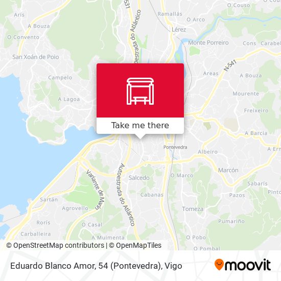 Eduardo Blanco Amor, 54 (Pontevedra) map