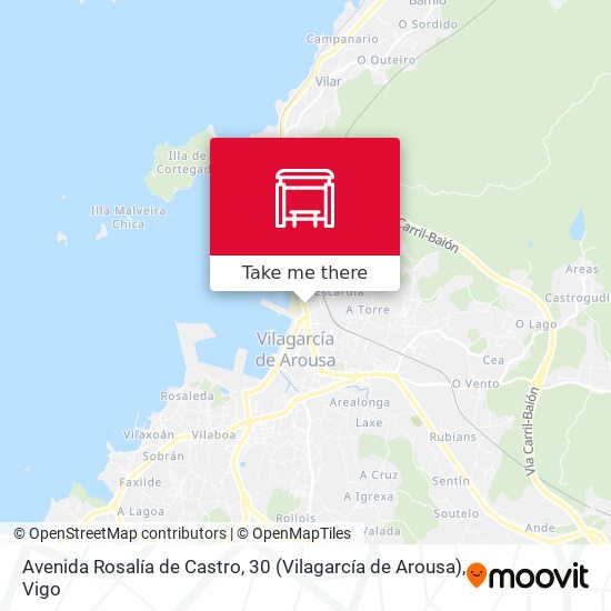 mapa Avenida Rosalía de Castro, 30 (Vilagarcía de Arousa)