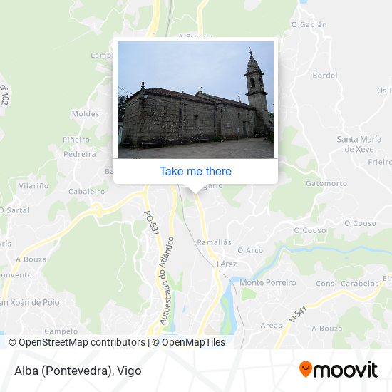 mapa Alba (Pontevedra)