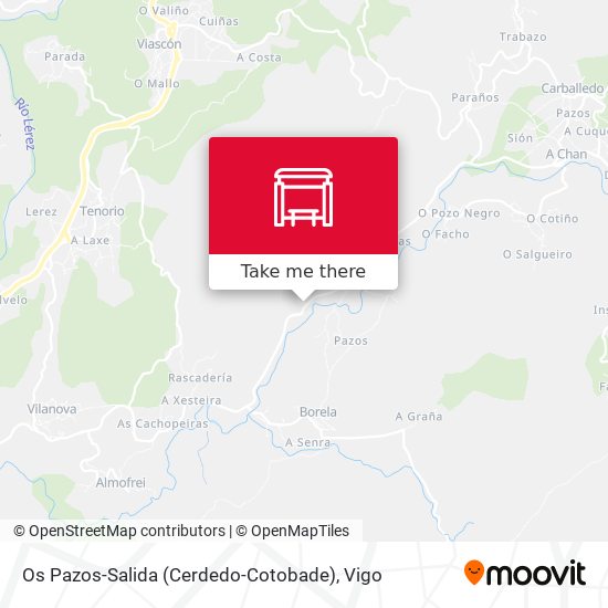 Os Pazos-Salida (Cerdedo-Cotobade) map