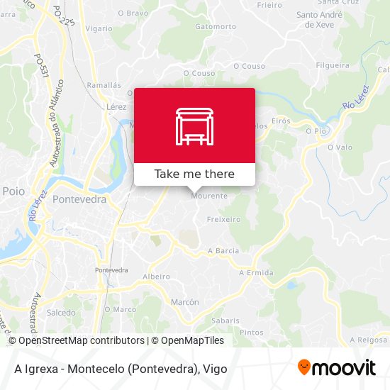A Igrexa - Montecelo (Pontevedra) map