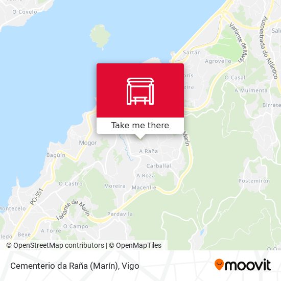 Cementerio da Raña (Marín) map