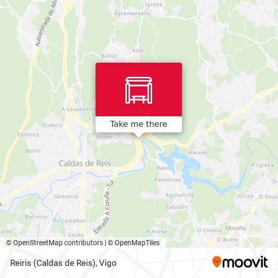 mapa Reiris (Caldas de Reis)