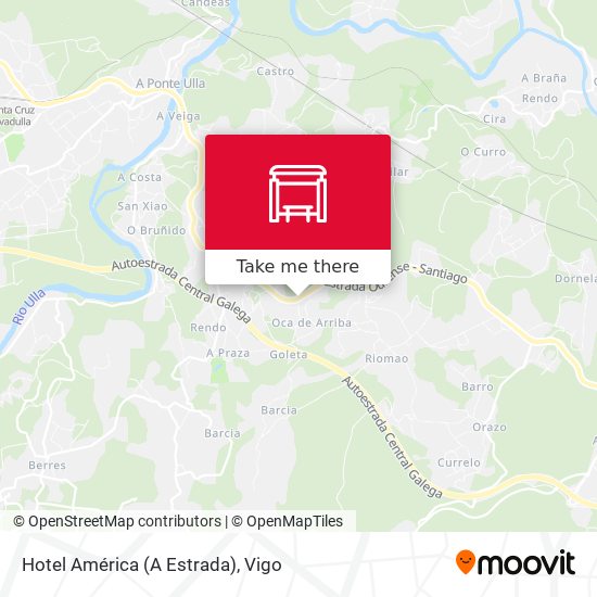 Hotel América (A Estrada) map