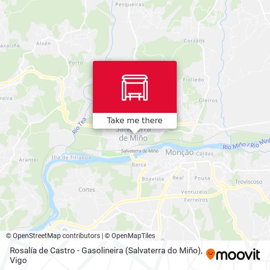 Rosalía de Castro - Gasolineira (Salvaterra do Miño) map